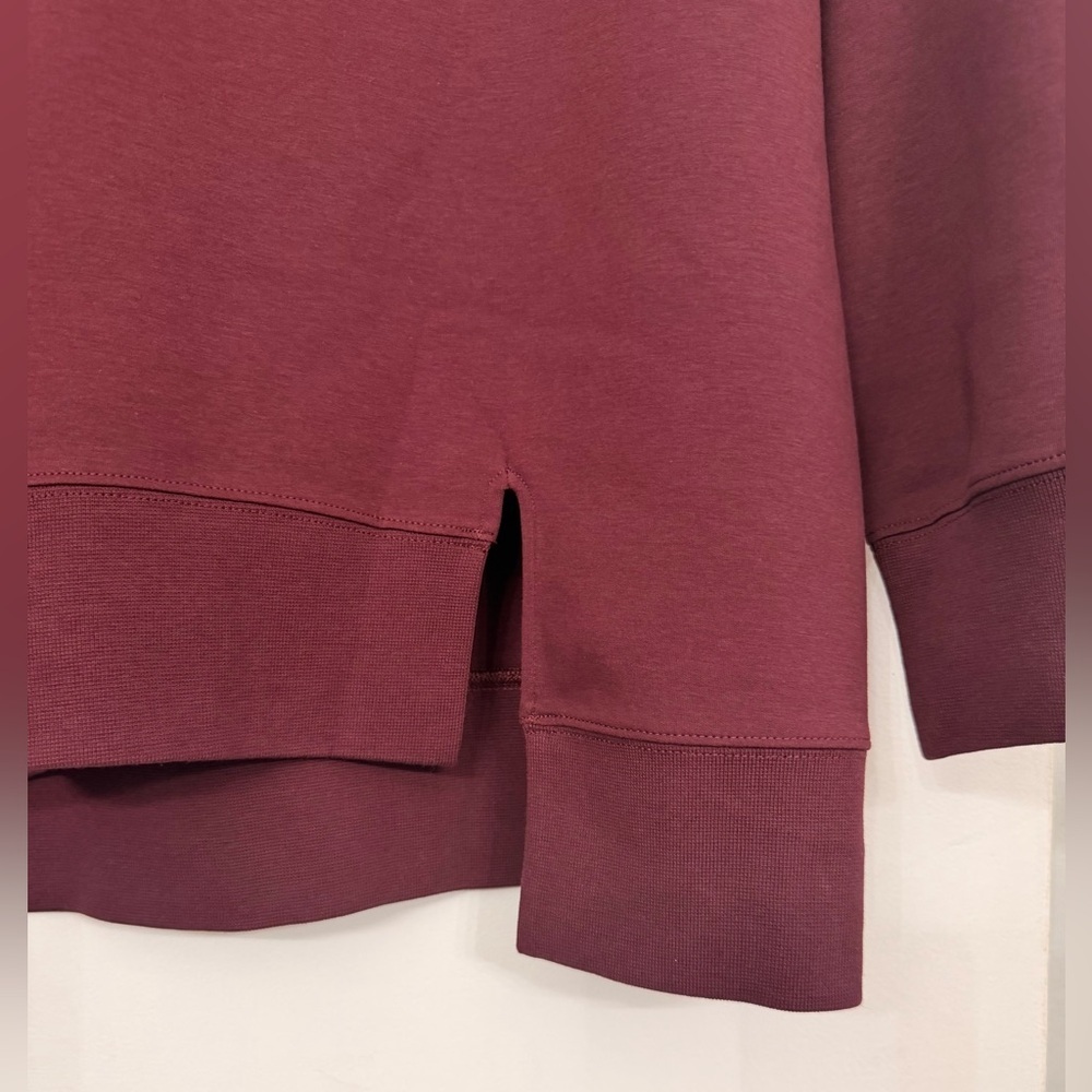 Wolford Oversized High Neck Burgundy Long Sleeve Sweater Size Small - Picture 4 of 7